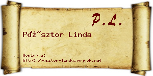 Pásztor Linda névjegykártya