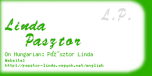 linda pasztor business card